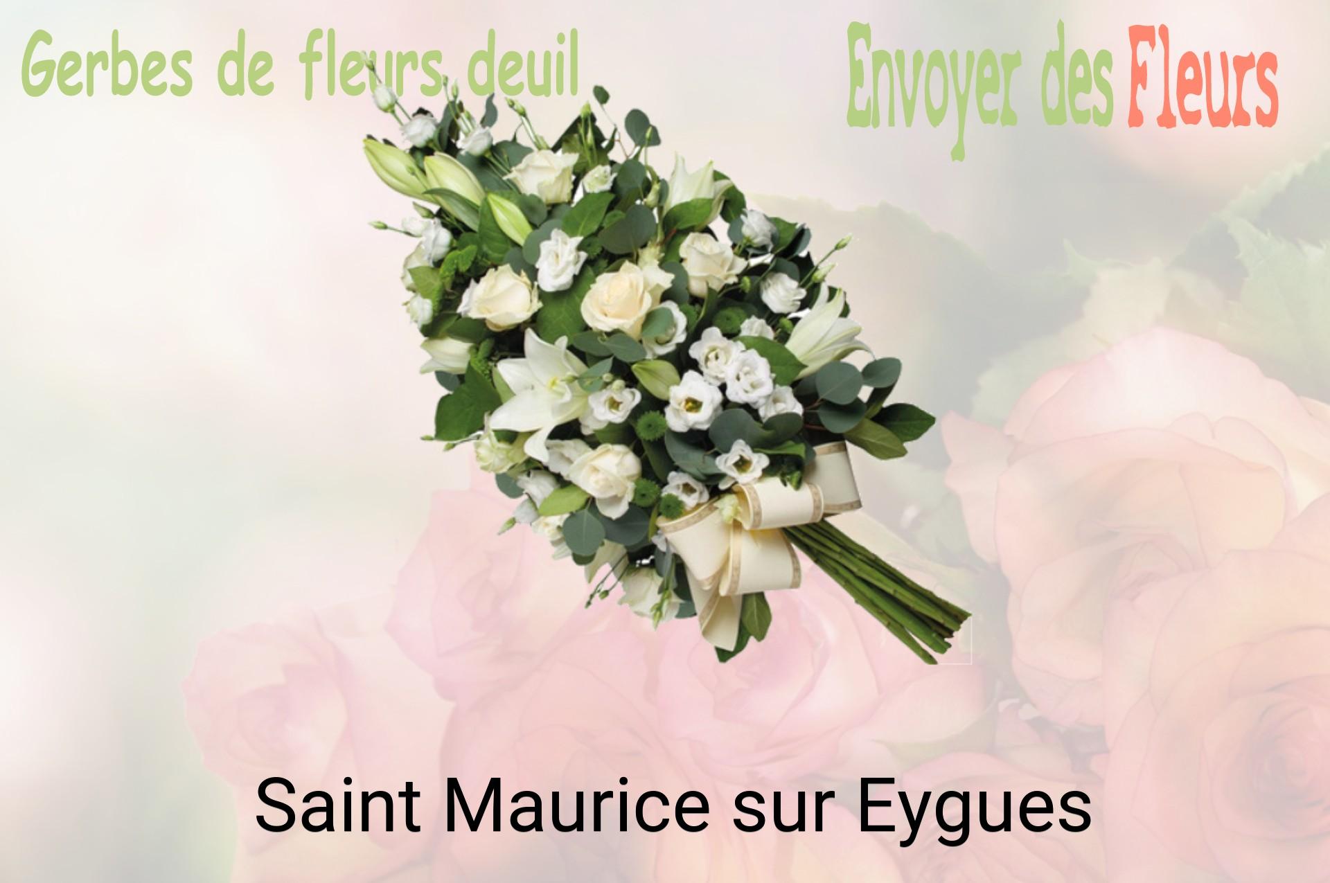 Gerbe de fleurs de deuil livrée à Saint-Maurice-sur-Eygues